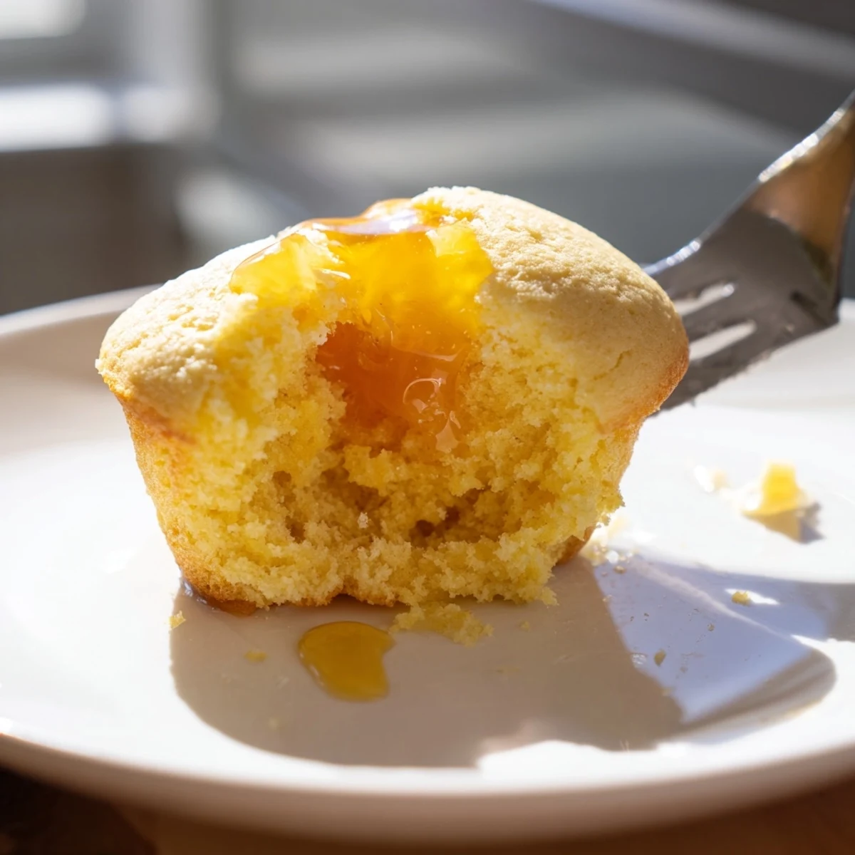 Golden Honey Butter Cornbread Muffins fresh from the oven, smelling sweet and buttery, ready to serve.