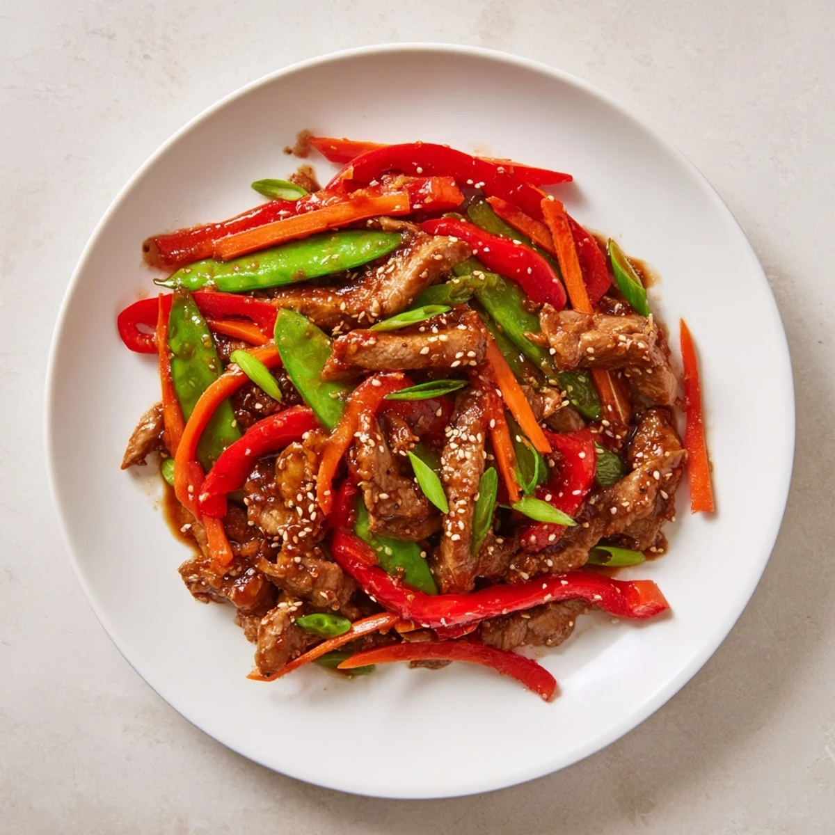 Imagine flavorful Sweet Teriyaki Pork Stir-Fry, served steaming with rice, a simple weeknight delight.