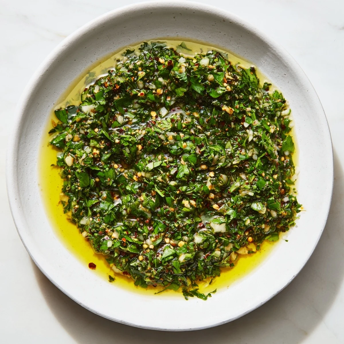 Vibrant Moroccan Chermoula Marinade ready to flavor fish, showcasing fresh herbs and a bright lemon hue!