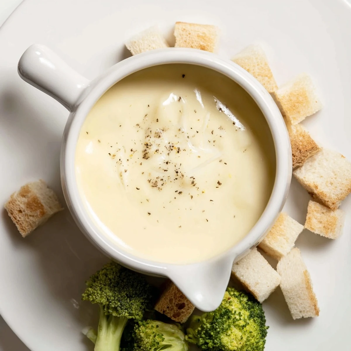 A bubbling pot of Swiss cheese fondue, showcasing the delightful blend of melted cheeses.