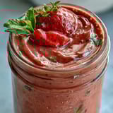 Enjoy this healthy strawberry spinach smoothie, blended smooth and refreshing.