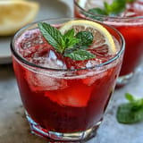 Vibrant beet-colored pink lemonade, a healthy, tangy beverage to quench your thirst.