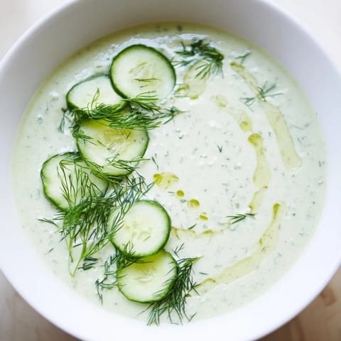 Chilled Cucumber Garlic Soup