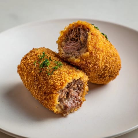 Dutch crispy beef croquettes