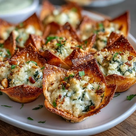 Golden-brown Mediterranean Spinach and Feta Cheese Crisps sit on a cooling rack next to lemon wedges.