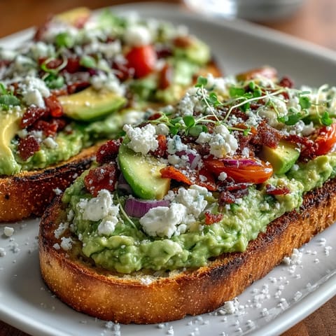 Spring Brunch Avocado Toast Board