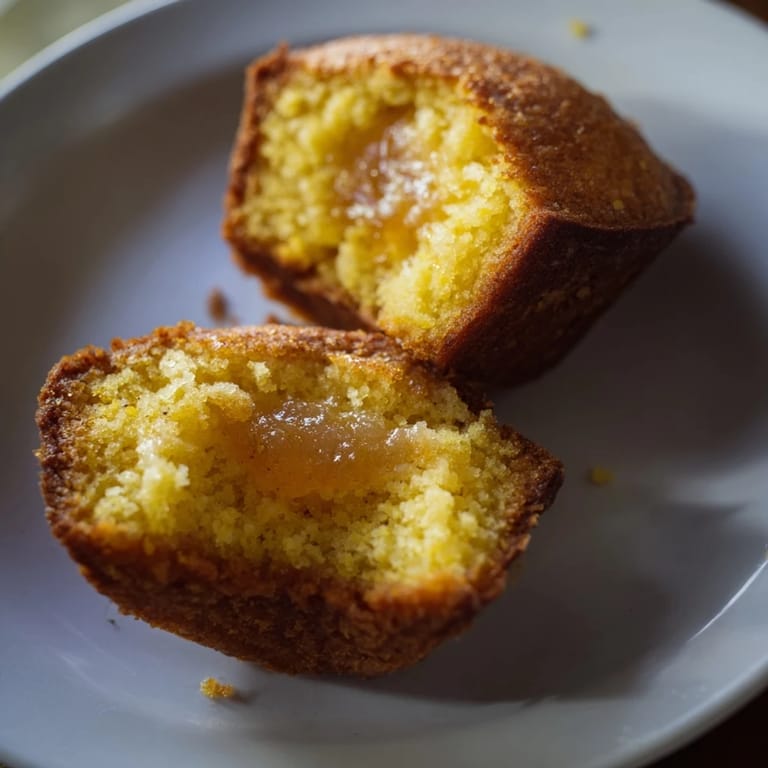 Warm Honey Butter Cornbread Muffins with a perfectly browned top, ideal alongside a hearty bowl of chili.