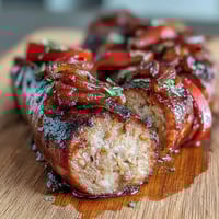 Sheet Pan Sausage and Peppers: Juicy sausages roast alongside sweet bell peppers and onions for a colorful, flavorful dinner.