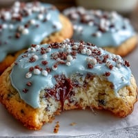 Spring Cookies: Robins Egg Speckled Sugar Cookies, pale blue with faux egg speckles.
